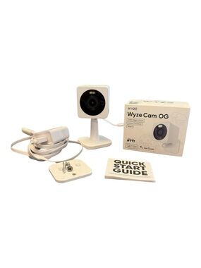 WYZE Cam OG Indoor/Outdoor 1080p Wi-Fi Smart Home Security Camera WYZECGS White